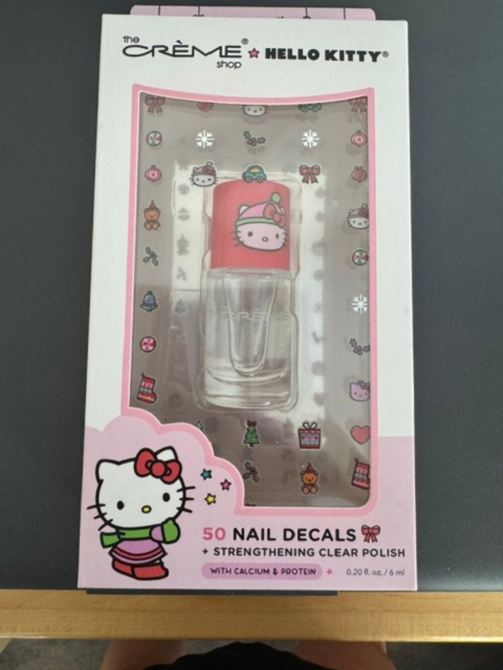 The Crème Shop/Hello Kitty 50 Nail Decals Clear Set Manicure Easy to Apply - NIB